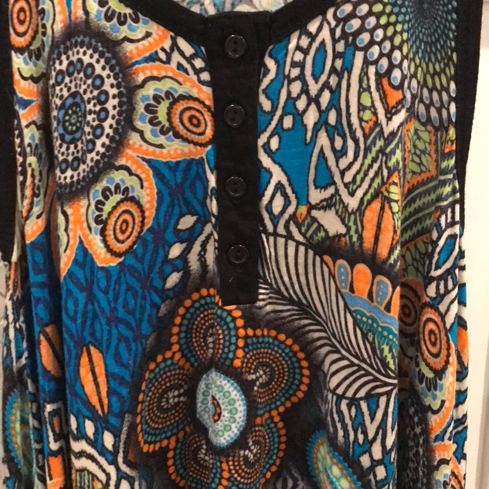Groovy printed flowy top - Picture 4 of 4